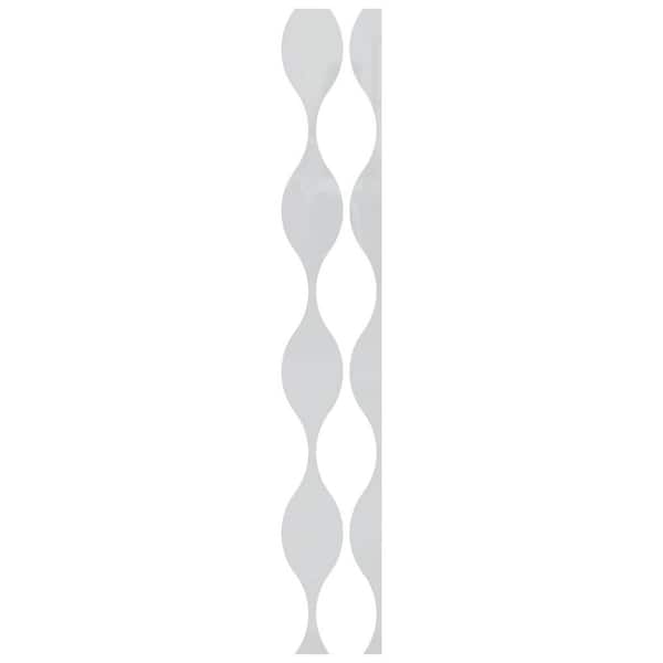 Ozark 0.125 in. T x 0.75 ft. W x 8 ft. L White Acrylic Decorative Wall Paneling 9-Pack