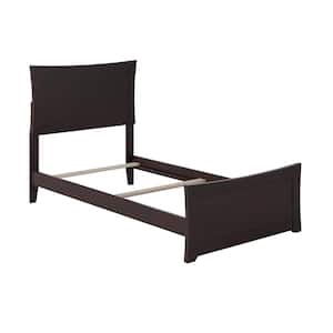 Metro Espresso Twin Traditional Bed with Matching Foot Board