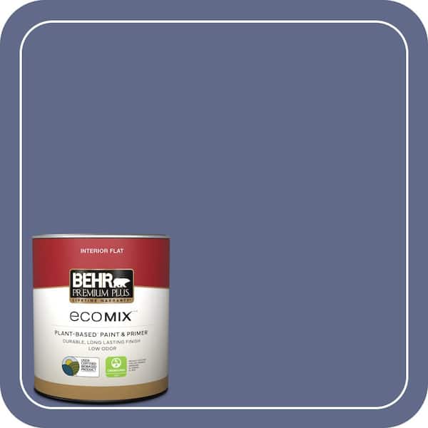 1 qt. #S540-6 Dangerously Elegant Flat EcoMix Plant-Based Interior Paint & Primer