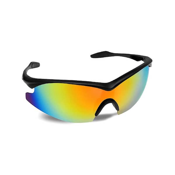New Vertex Wrap Semi Rimless Outdoor Sports Polarized Men's Driving Sunglasses 