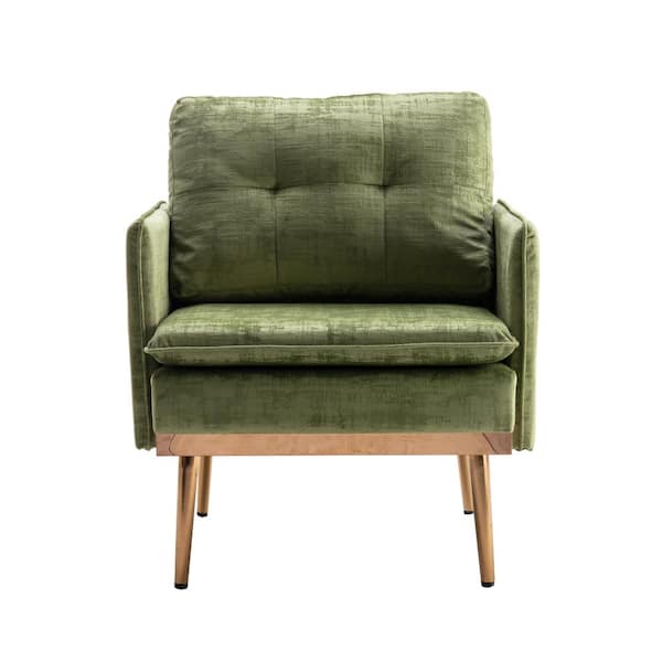 STICKON Olive Metal Arm Chair (Set of 1)