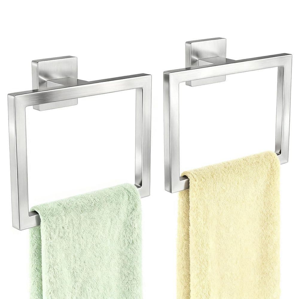 2-Pack Stainless Steel Wall Mounted Hand Towel Holder in Brush Nickel for Bathroom, Kitchen, RV price history on PriceWatchPro
