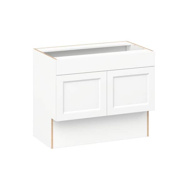 Laramie 36 in. W x 21 in. D x 30 in. H Assembled Accessible ADA Bath Sink Base Kitchen Cabinet in Painted Bright White