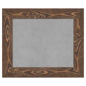Bridge Brown 26 in. x 22 in. Framed Magnetic Board