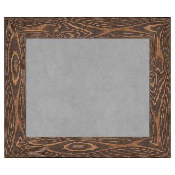 Amanti Art Bridge Brown 26 in. x 22 in. Framed Magnetic Board