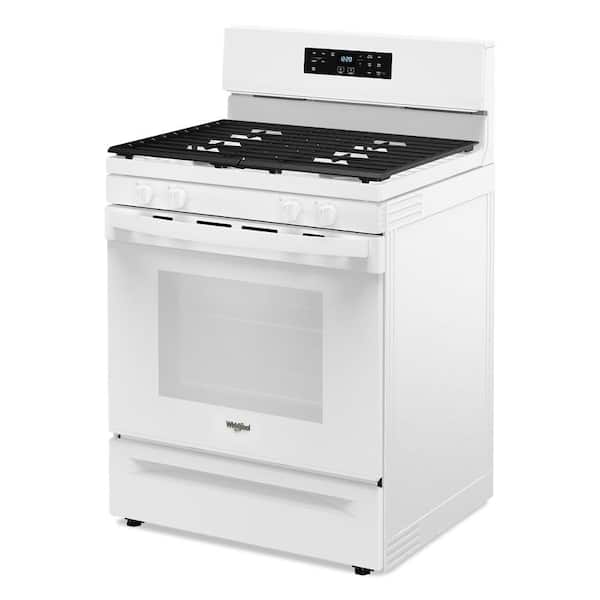Whirlpool 30 Burners Freestanding Gas Range in White with No
