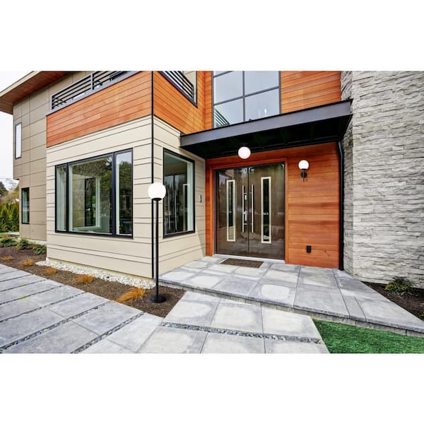 Kahlo 1-Light Matte Black Outdoor Wall Light Sconce