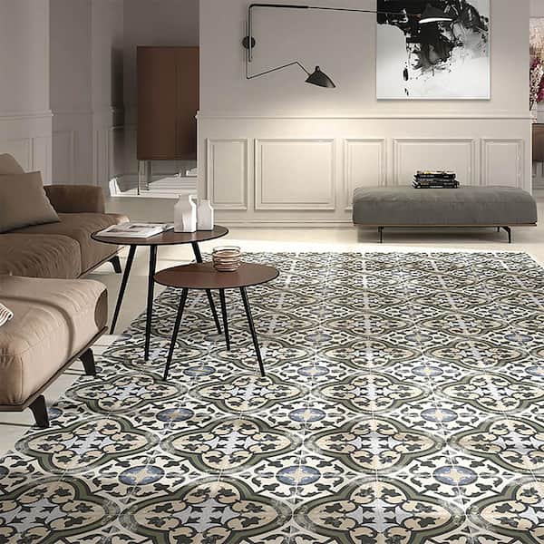 Evoque Carthusian 9-3/4 in. x 9-3/4 in. Porcelain Floor and Wall Take Home Tile Sample