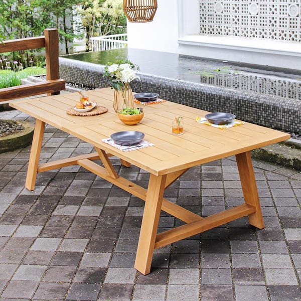 Cambridge Casual Charlotte Teak Wood Outdoor Dining Table