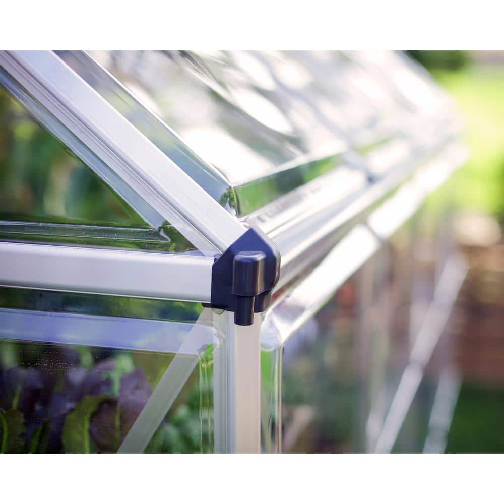Harmony 6' x 14' Silver Aluminum Walk-In Greenhouse
