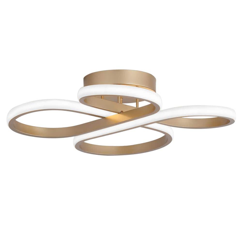 20.47 in. 1-Light Modern Linear Integrated LED Flush Mount Ceiling Lighting
