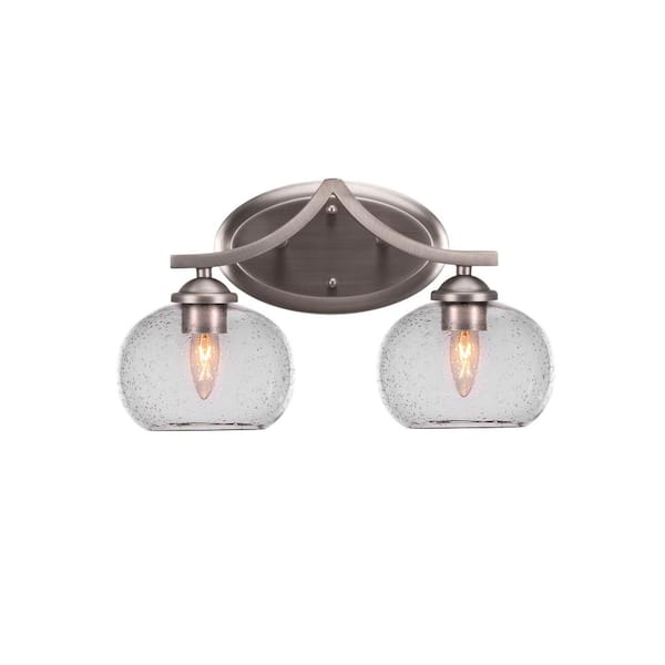 Unbranded Cleveland 15.75 in. 2-Light Graphite Vanity Light