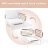 Crestlive Products 8-Piece Rattan Aluminum Outdoor Sectional Set with Beige Cushions CL-SF012BEI-8