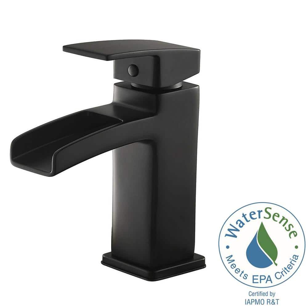 Kenzo Matte Black Single Handle Bathroom Faucet