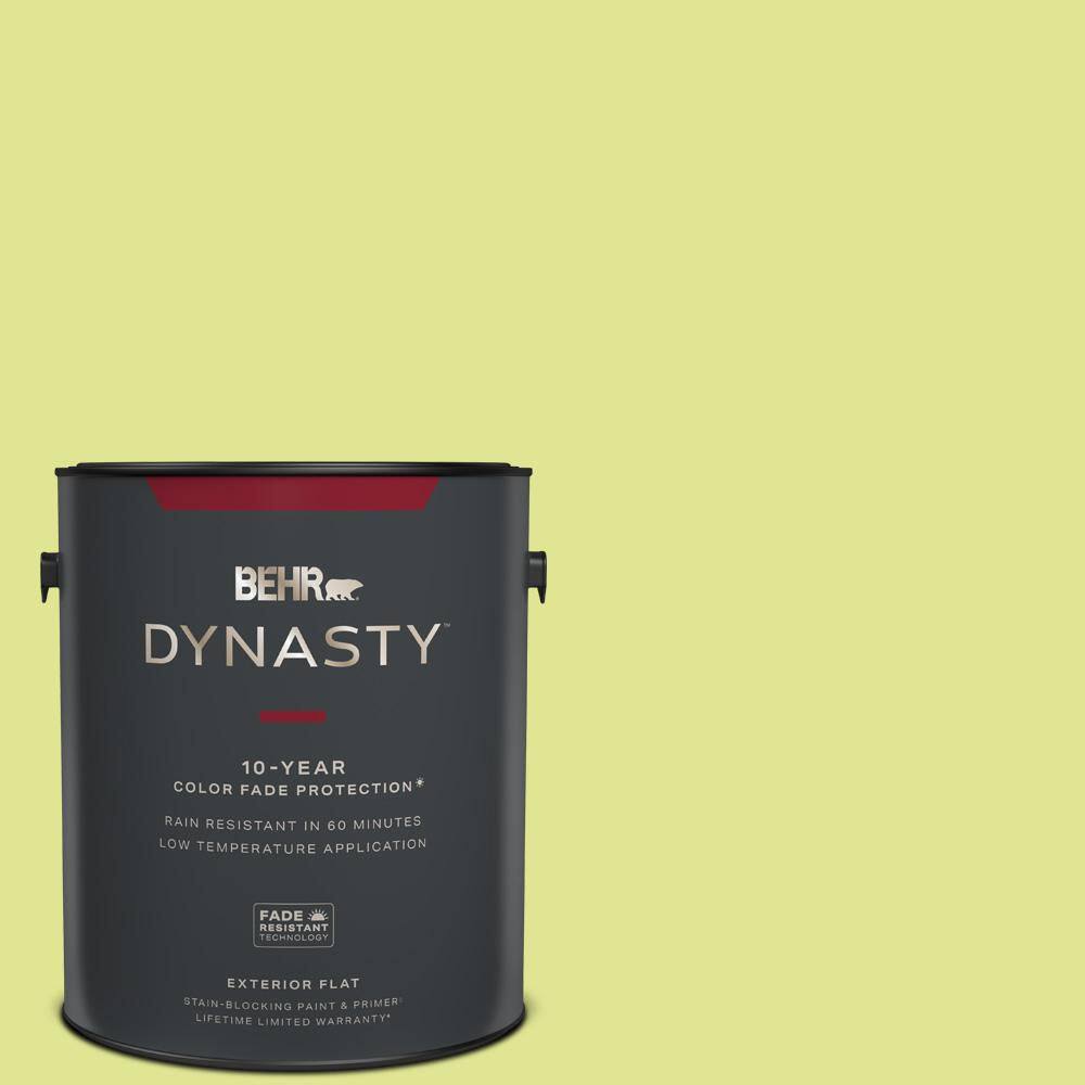 BEHR DYNASTY 1 gal. 410A3 Honeydew Flat Exterior StainBlocking Paint
