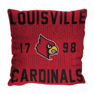 NCAA Louisville Stacked Multi-Colored 20"  Throw Pillow
