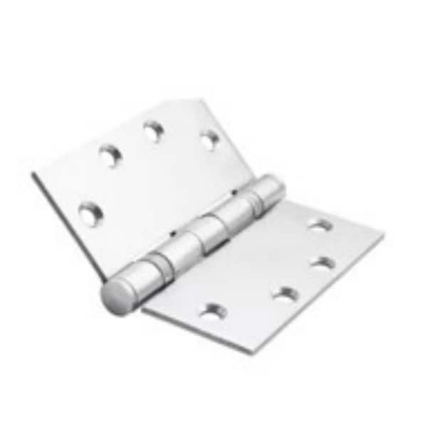 Global Door Controls 4.5 x 4.5 in. Heavy Duty Stainless Steel Full Mortise Squared Radius Ball Bearing Door Hinge w/ Removable Pin-(Set of 3)