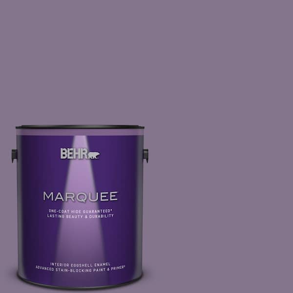 BEHR MARQUEE 1 gal. #S100-5 Purple Potion One-Coat Hide Eggshell Enamel Interior Paint & Primer