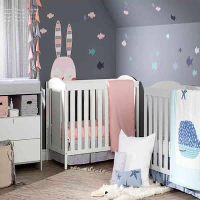 geometric crib bedding