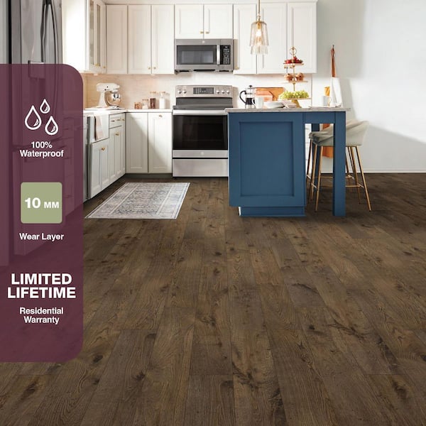 Woodlake Oak 12 mm T x 7.4 in. W x 47.2 in. L Waterproof Laminate Wood Flooring (22.09 sq. ft. /Case)