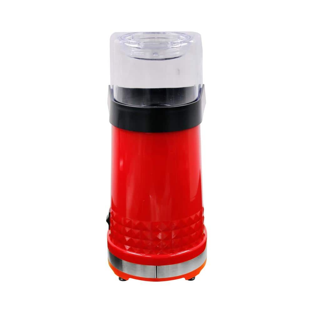 1200-Watt 4 oz. Red Deluxe Hot Air Popcorn Machine with Chrome Trim