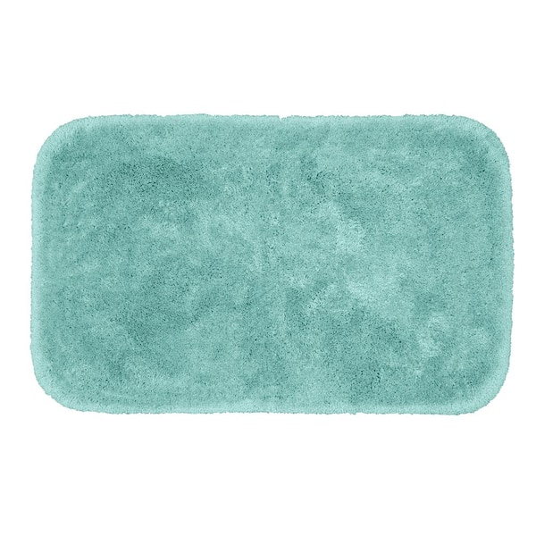 Garland Rug Finest Luxury Sea Foam 24 in. x 40 in. Plush Nylon Bath Mat