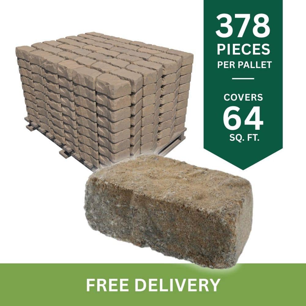 Oldcastle Mini Beltis 3 in. H x 8 in. W x 4 in. D Tan Charcoal