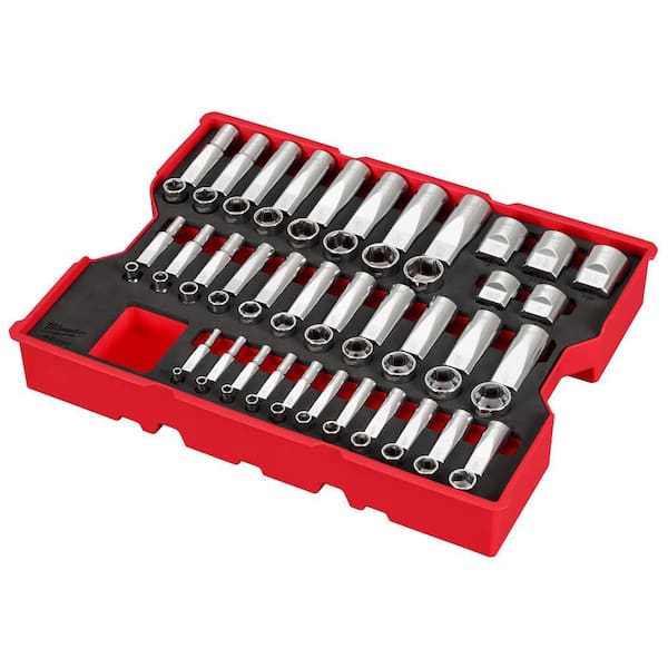 Milwaukee 1/4 in., 3/8 in. and 1/2 in. Drive SAE 6-Point Deep