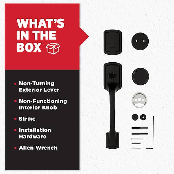 Prague Matte Black Dummy Door Handleset with Round Pismo Knob