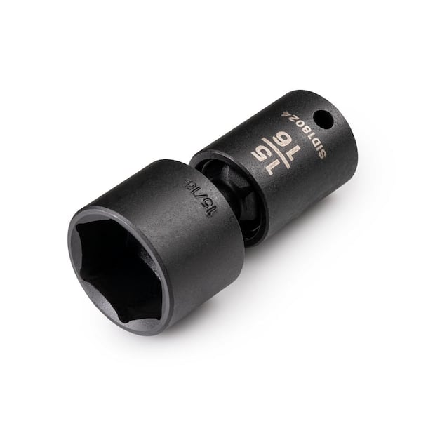 3/8 in. Drive x 15/16 in. 6-Point Universal Joint Impact Socket