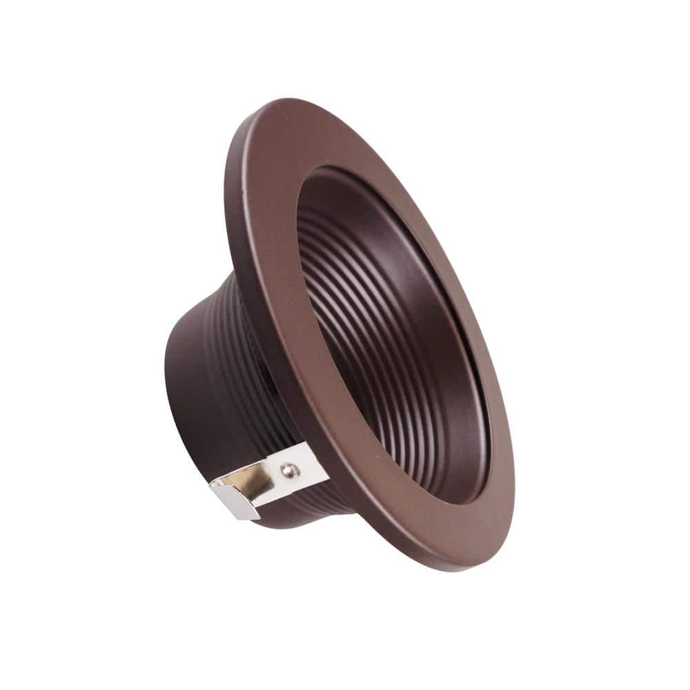 4-Inch Oil-Rubbed Bronze Recessed Baffle Trim