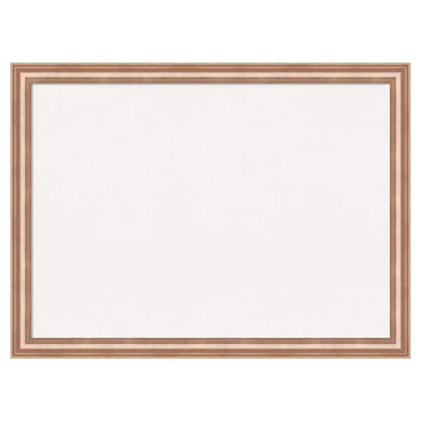 Amanti Art Harmony Rose Gold Wood White Corkboard 31 in. x 23 in ...