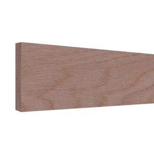 1/2 in. D x 1.5 in. W x 4 ft. L Unfinished Natural Red Oak Wood Board