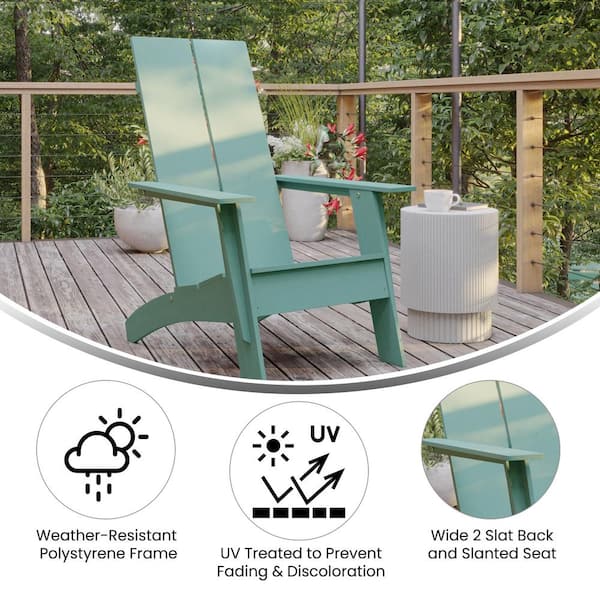 Seafoam resin best sale adirondack chair