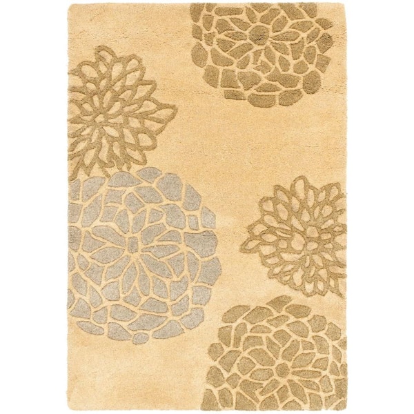 SAFAVIEH Soho Beige/Multi 2 ft. x 3 ft. Medallion Floral Area Rug