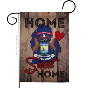 13 in. x 18.5 in. State Michigan Sweet Home Double-Sided Garden Flag Regional Decorative Vertical Flags
