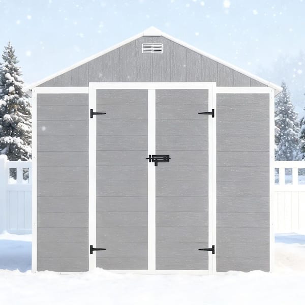 8 ft. x 8 ft. Resin Shed with Double Door (64 sq. ft.)