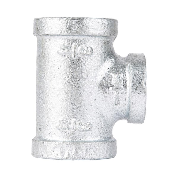 STZ 3/4 in. x 3/4 in. x 1/2 in. Galvanized Iron FPT x FPT x FPT Reducing Tee Fitting
