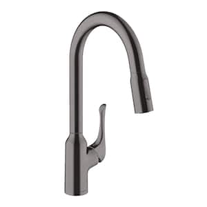 Allegro N Single-Handle Pull Down Sprayer Kitchen Faucet with QuickClean in Brushed Black Chrome