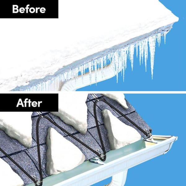 WarmlyYours Ice Shield Roof and Gutter Deicing Cable Kit, Plug-in