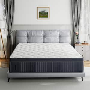 King Size Medium Comfort Level Hybrid Memory Foam 12 in. Cooling and Skin-Friendly Mattress