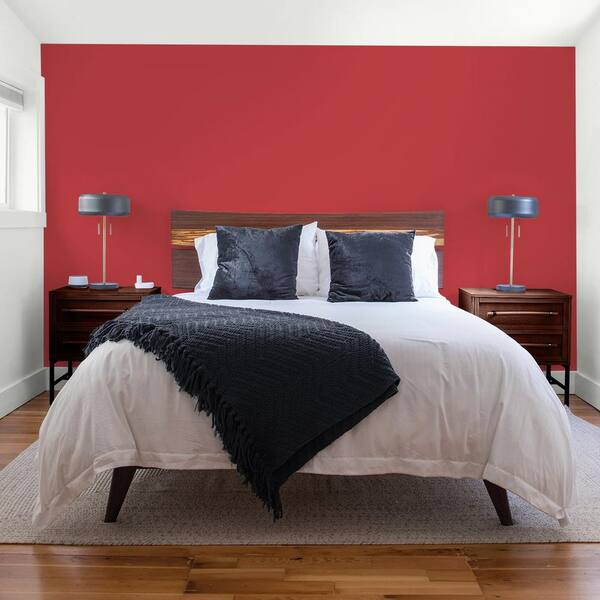 Glidden Premium 5 gal. PPG1187-7 Red Gumball Flat Interior Latex