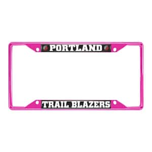 Universal Fit NBA - Portland Trail Blazers License Plate Frame - Pink