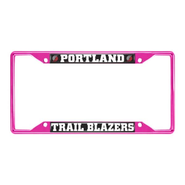 FANMATS Universal Fit NBA - Portland Trail Blazers License Plate Frame - Pink