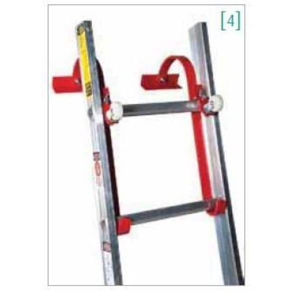 Lock for roof ladder safety hooks, Roof ladders