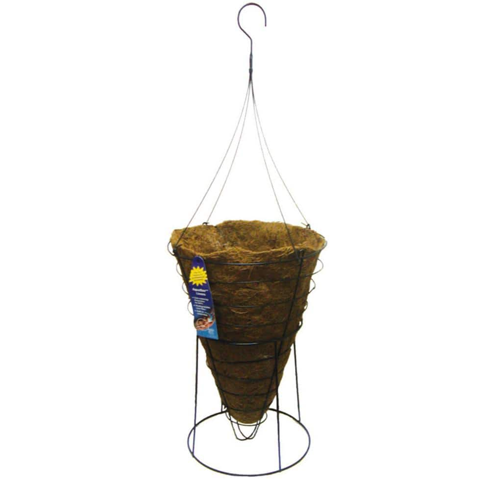 Pride Garden Products 12 In Cone Hanging Basket With Aquasav Coconut Fiber Liner 99012 The 2093