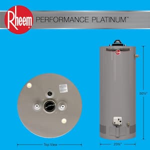 Performance Platinum 50 Gal. Short 12 Year 40,000 BTU Natural Gas Powered Damper Water Heater