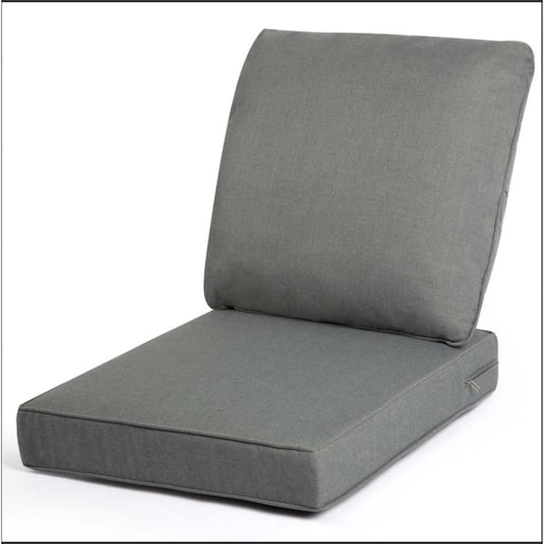 Unbranded 24 in. x 4.72 in. Outdoor Sectional Sofa Chair Cushion, Back Cushion, Dark Gray Water Resistant