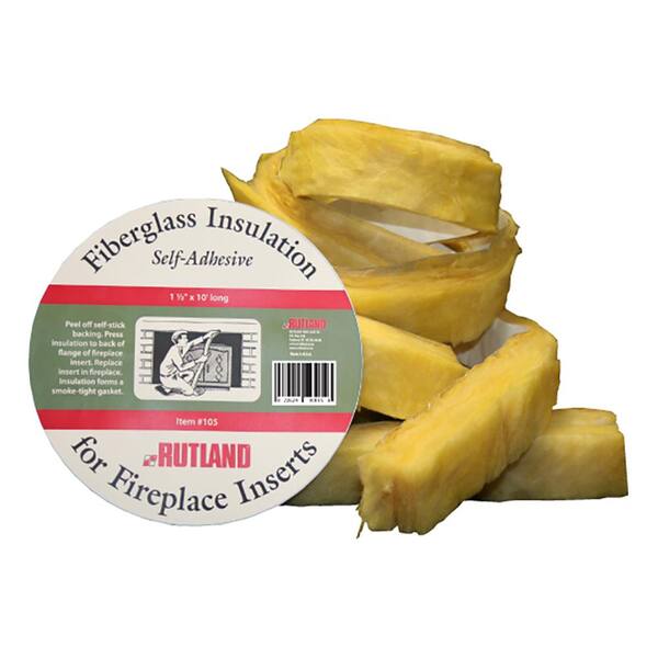 Rutland 10 ft. x 1-1/2 in. Fiberglass Fireplace Insert Insulation