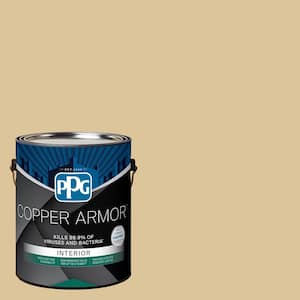 1 gal. PPG12-12 True Blonde Eggshell Antiviral and Antibacterial Interior Paint with Primer